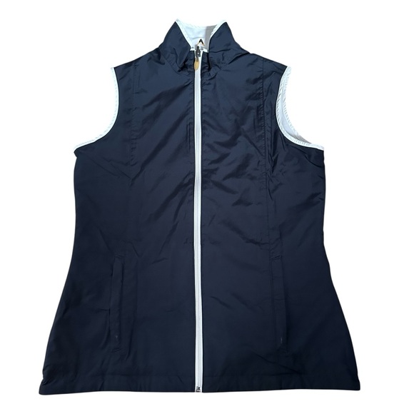 Women's White Sleeveless Reversible Jacket/Vest ~ size tag missing - Picture 2 of 10